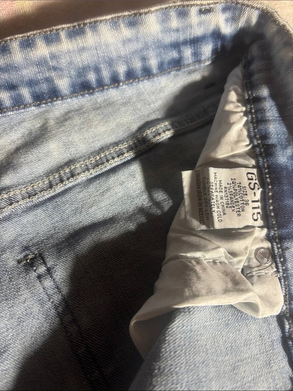 Men's Light Blue Distressed Denim Jean Shorts